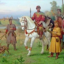 Схема вышивки «"Владимир Мономах на охоте" худ. В.М. Тормосов»