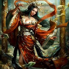 Схема вышивки «русалка»