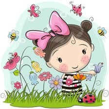 Схема вышивки «на лужайке»