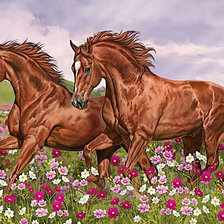 Схема вышивки «На лугу»