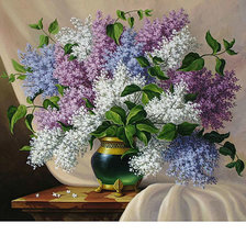 Схема вышивки «Букет сирени»