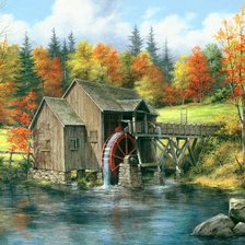 Схема вышивки «mlyn,voda»