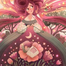 Схема вышивки «Сон»