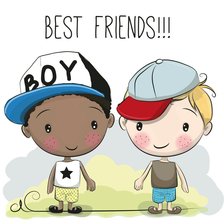 Схема вышивки «мальчики»