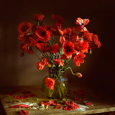 Схема вышивки «маки»