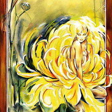 Схема вышивки «Девушка»