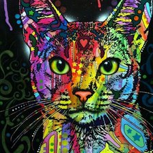 Схема вышивки «кот»