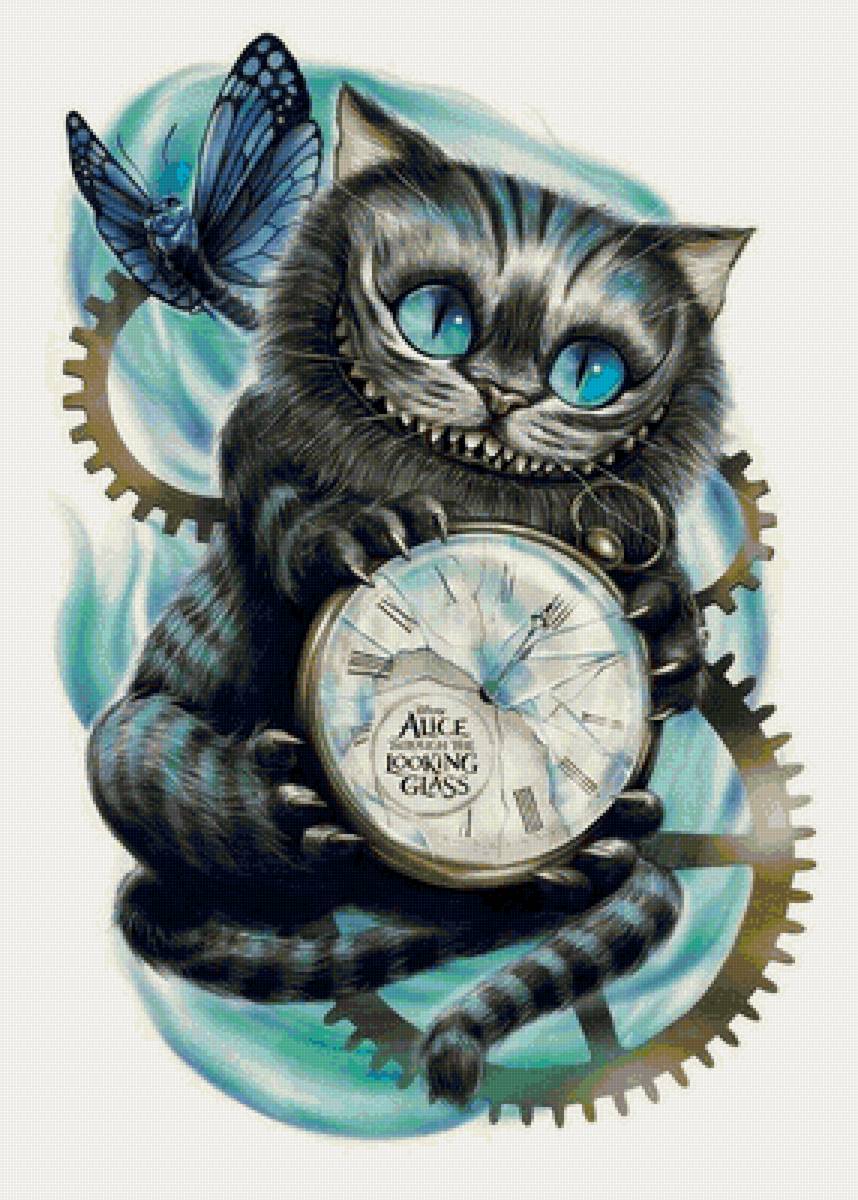 чеширский кот - кот, алиса в стране чудес, чешир, чеширский кот, следуй за кроликом - предпросмотр