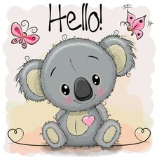 Схема вышивки «коала»