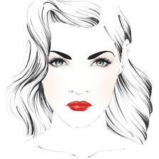 Схема вышивки «Девушка»