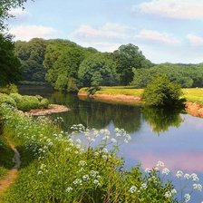 Схема вышивки «Літо. Над річкою»