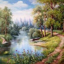 Схема вышивки «Лісова стежка»