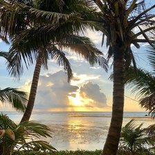 Схема вышивки «Вечер на побережье»