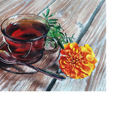 Схема вышивки «Утренний чай.»