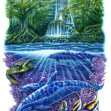 Схема вышивки «Подводный мир»