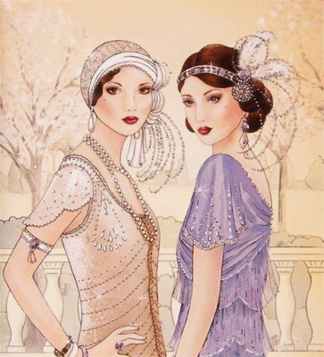 дамы ретро - предпросмотр