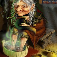 Схема вышивки «Баба Яга»