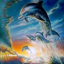 Схема вышивки «Delfini»