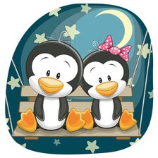 Схема вышивки «пингвинчики»