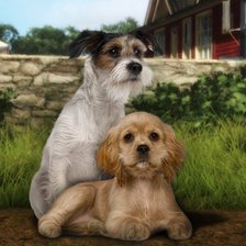 Схема вышивки «Друзья»