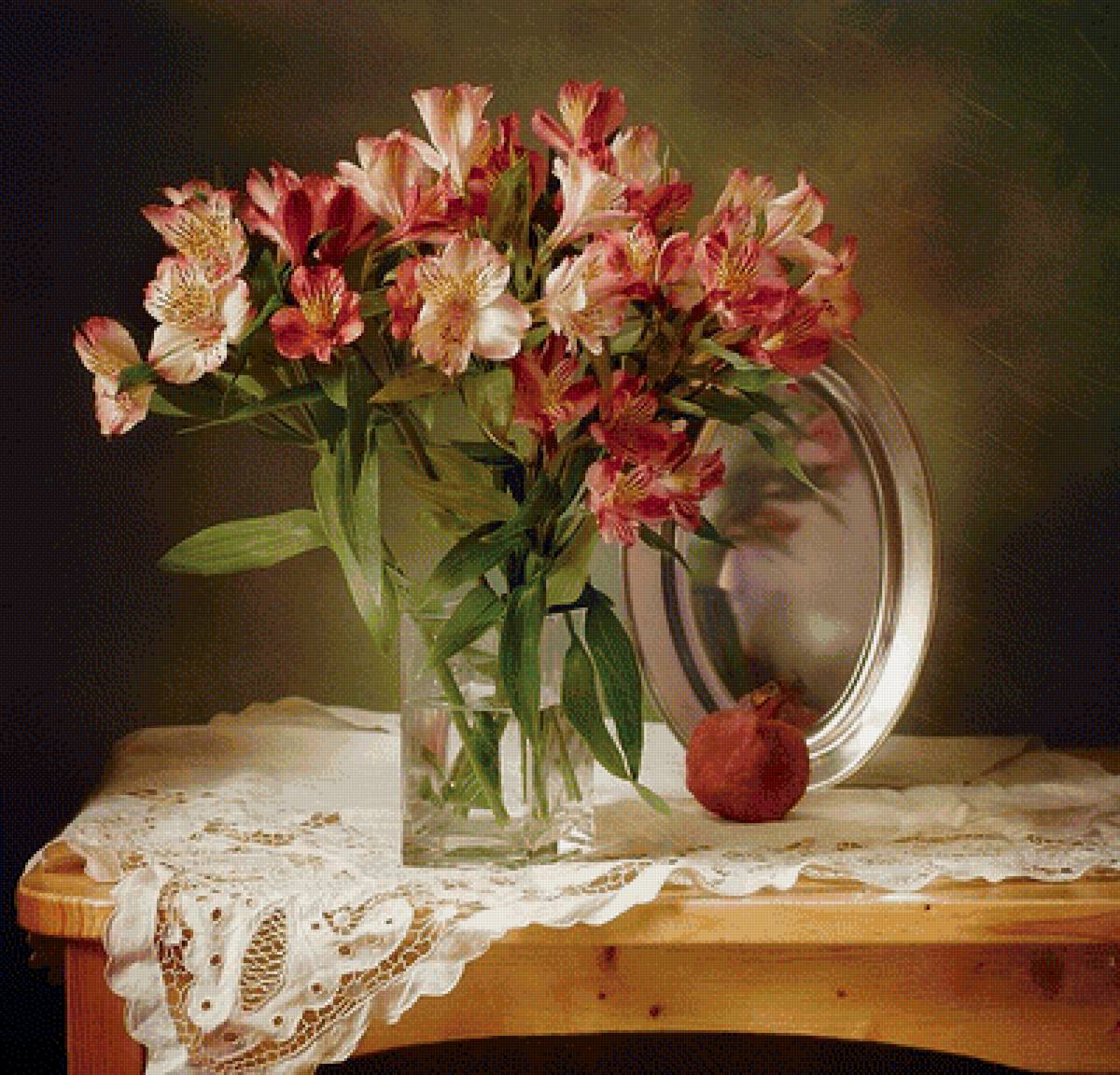 Натюрморт - букет, натюрморт, цветы - предпросмотр