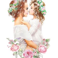 Мама и дочка