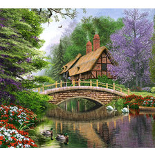 Схема вышивки «Пейзаж»