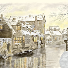 Схема вышивки «Городской пейзаж»