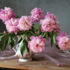 Схема вышивки «Пионы»