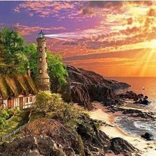 Схема вышивки «Маяк»