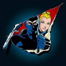 Схема вышивки «Eva e Diabolik»