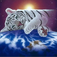 Схема вышивки «Тигренок»