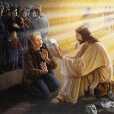 Схема вышивки «Иисус»