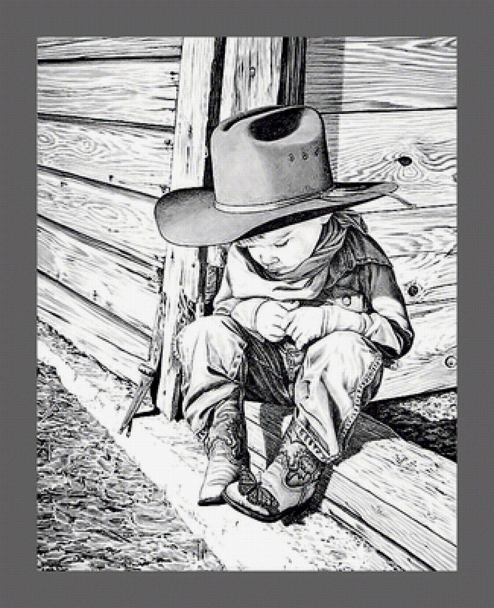 Маленький ковбой - мальчик, ковбой - предпросмотр