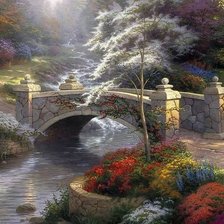 Схема вышивки «Казковий мостик»