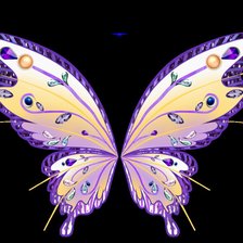 Схема вышивки «бабочка»