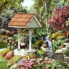 Схема вышивки «Пейзаж»