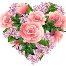 Схема вышивки «heart flower»