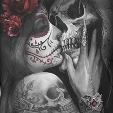 Схема вышивки «Horror kiss»