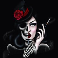 Схема вышивки «Horror doble face»