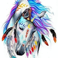 Схема вышивки «Cavallo»