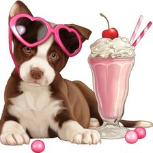 Схема вышивки «cane cagnolino dog»