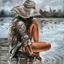 Схема вышивки «TRISTEZA»