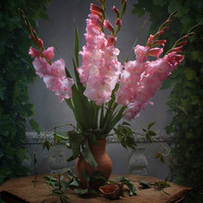 Схема вышивки «Гладиолусы»