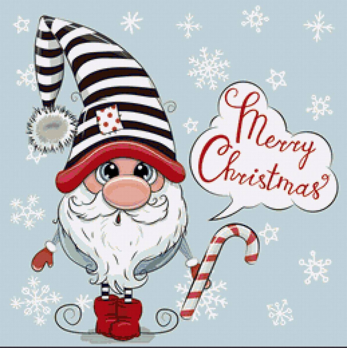 рождественский гномик - предпросмотр