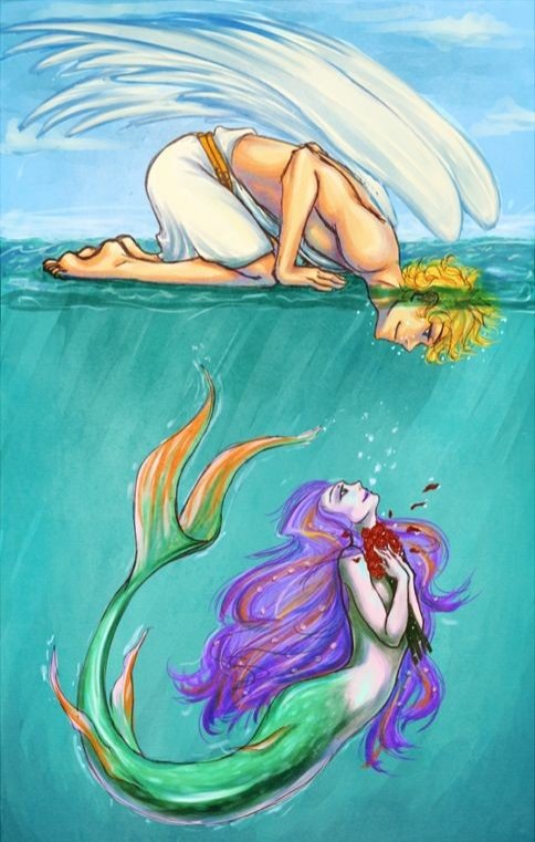 Angel e sirena - fantasy - оригинал