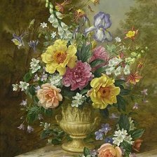 Схема вышивки «БУКЕТ ЦВЕТОВ»