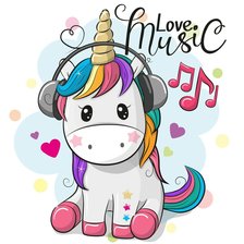 Схема вышивки «единорог»