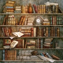 Схема вышивки «Книги»