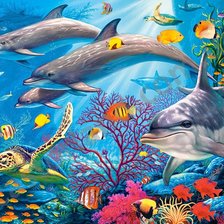 Схема вышивки «Подводный мир»